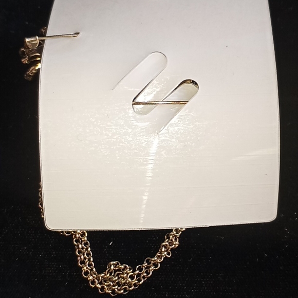 Pearl & Rhinestoned Chain Brooch - Picture 5 of 11